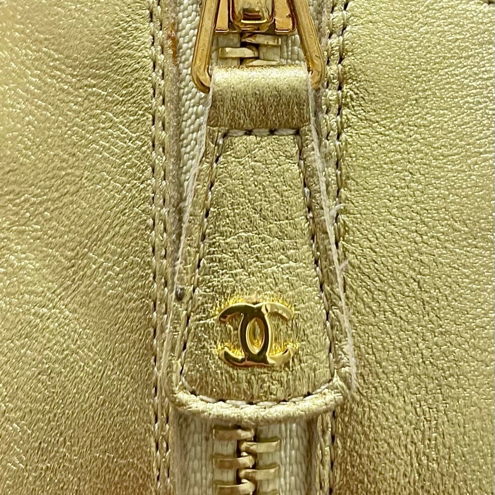 AUTH! CHANEL Metallic Gold Tall Tie Up Gladiator Flat Boot Sandals 36.5 - Picture 3 of 12